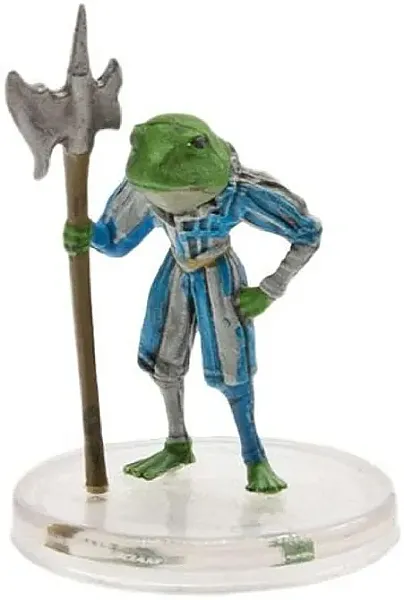 D&D ICONS OF THE REALMS - THE WILD BEYOND THE WITCHLIGHT PREMIUM MINIATURE PRE-PAINTED - BULLYWUG KNIGHT 4/50